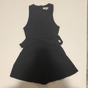 Cameo wrap front black romper